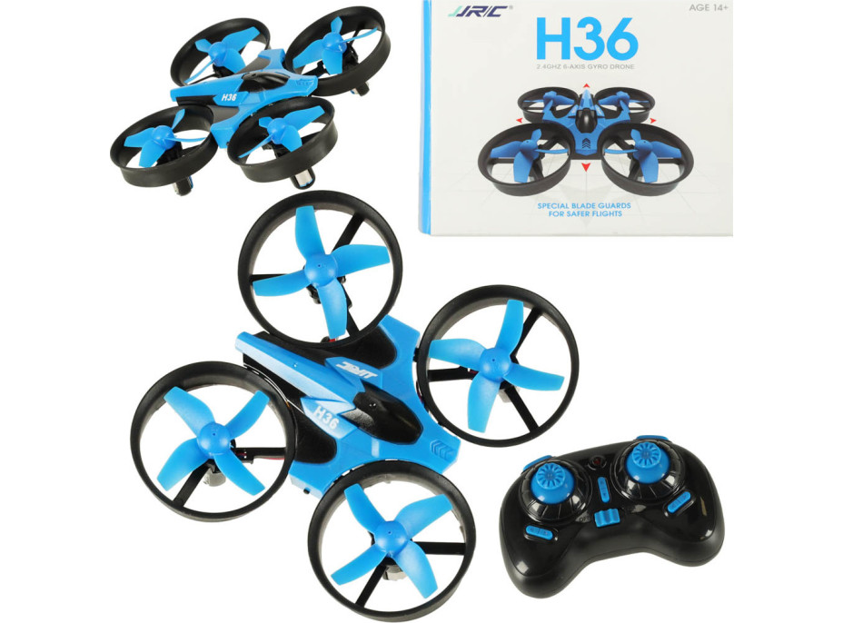 Dron RC JJRC H36 mini 2.4GHz 4CH 6 os - modrý