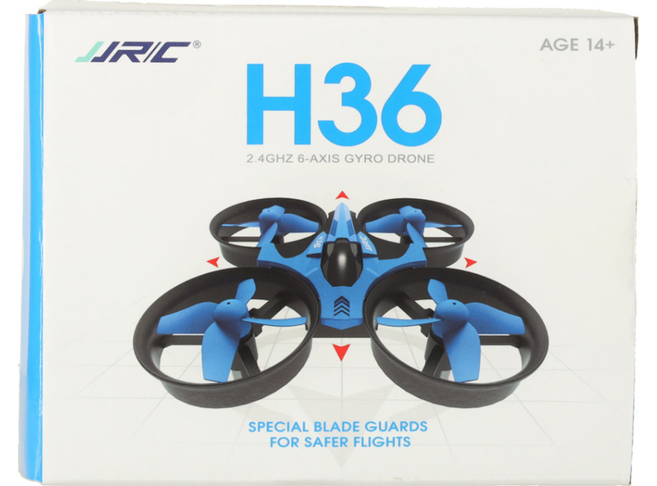 Dron RC JJRC H36 mini 2.4GHz 4CH 6 os - modrý