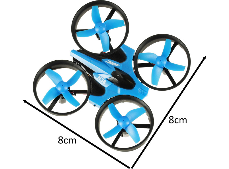 Dron RC JJRC H36 mini 2.4GHz 4CH 6 os - modrý
