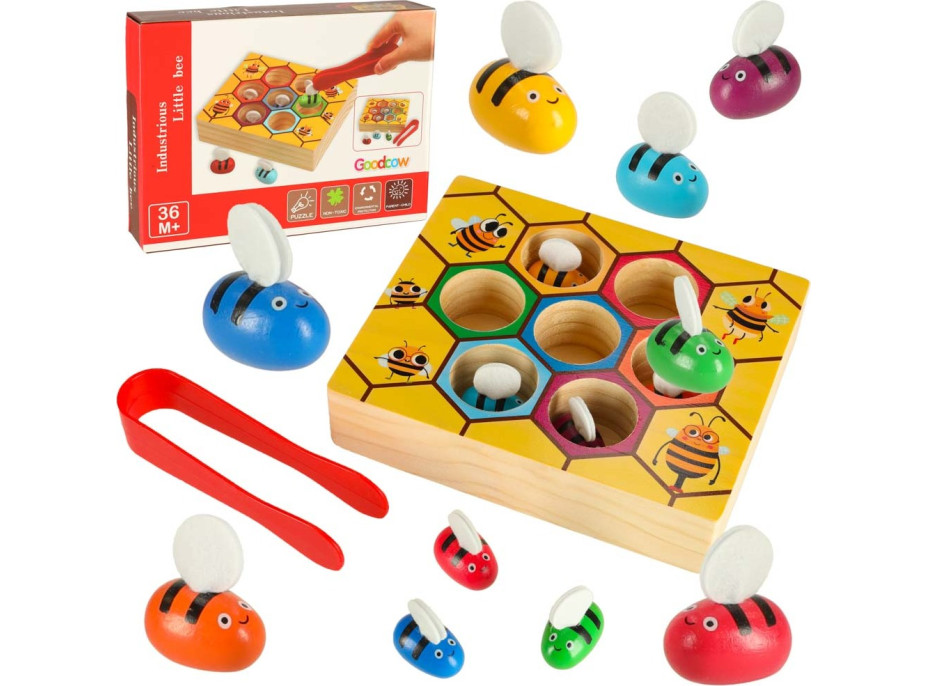 Vzdělávací Montessori hra - Včelí plástve