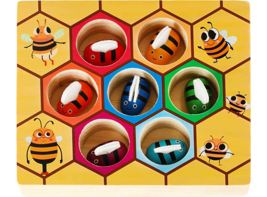 Vzdělávací Montessori hra - Včelí plástve