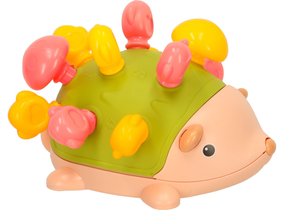 Smyslově vzdělávací Montessori vkládačka - Zelený ježek