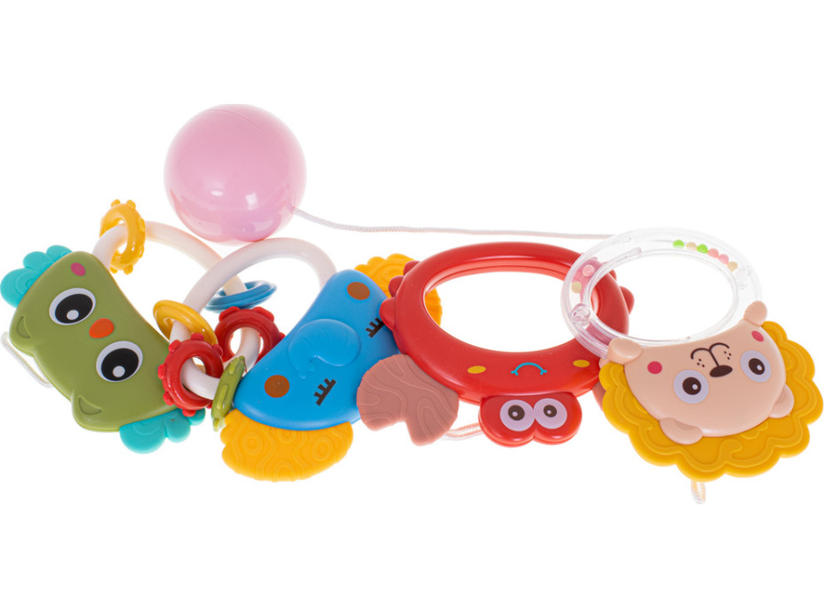 Kolotoč nad postýlku Lullaby Star Design růžový + dálkové ovládání