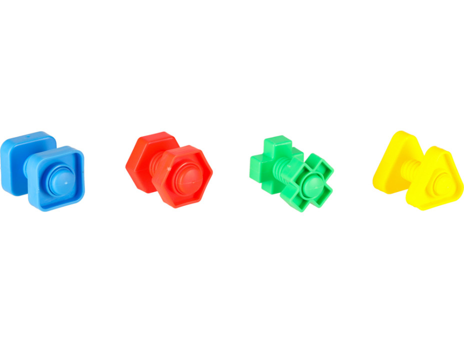 Stavební bloky Montessori vzdělávací šrouby - 30 prvků