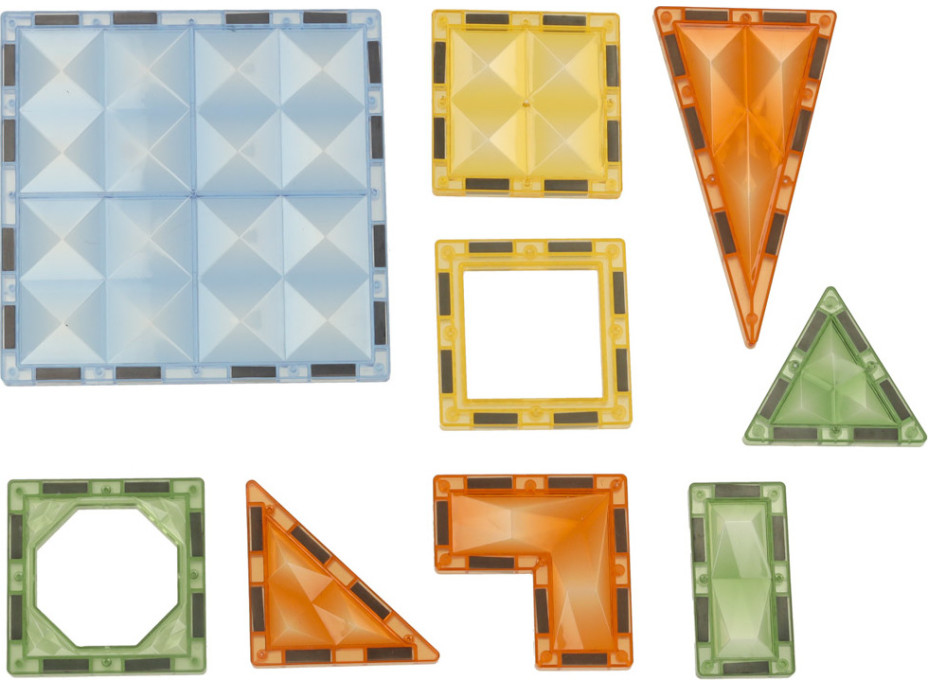 3D magnetické stavebnice svítící Zvířecí park - 124 prvků