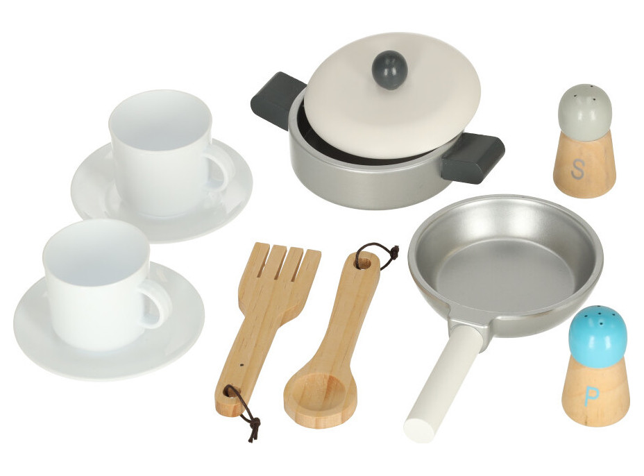 Dřevěná kuchyňská linka MDF LULILO Saliko s kávovarem na espresso