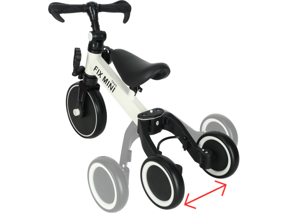 Trike Fix Mini tříkolka 3v1 s pedály - bílá