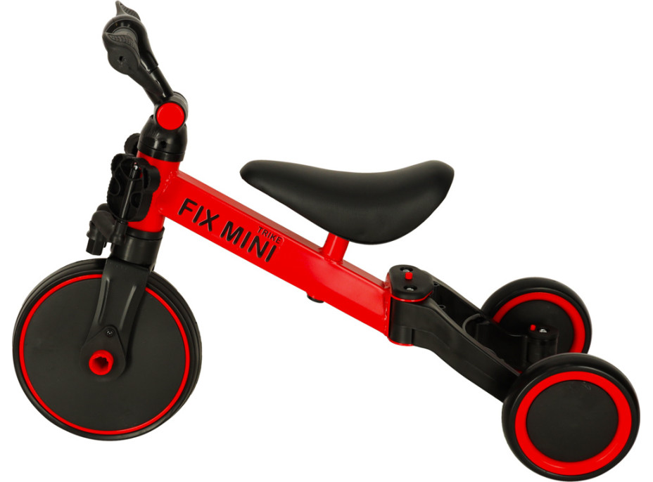 Trike Fix Mini tříkolka 3v1 s pedály - červená
