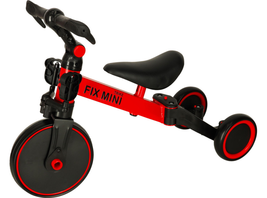 Trike Fix Mini tříkolka 3v1 s pedály - červená
