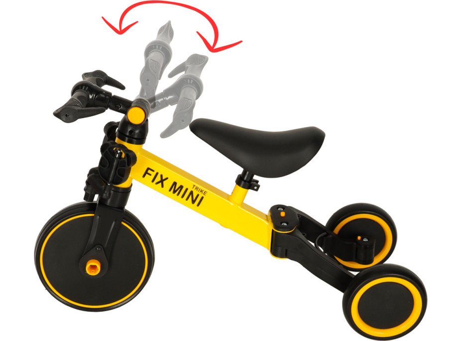 Trike Fix Mini tříkolka 3v1 s pedály - žlutá