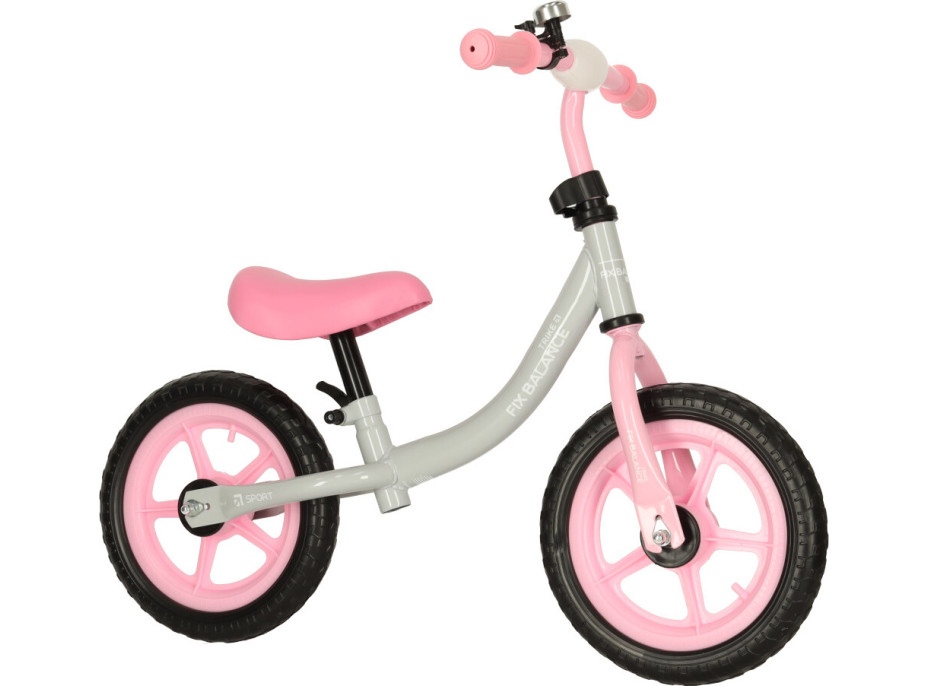 Odrážedlo Trike Fix Balance - bílé/růžové