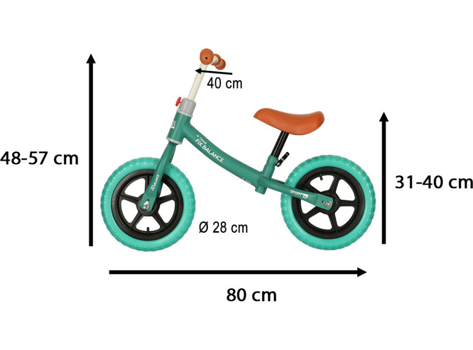 Odrážedlo Trike Fix Balance - tyrkysové