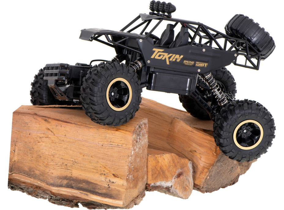 RC auto Rock Crawler 1:12 4WD METAL černá