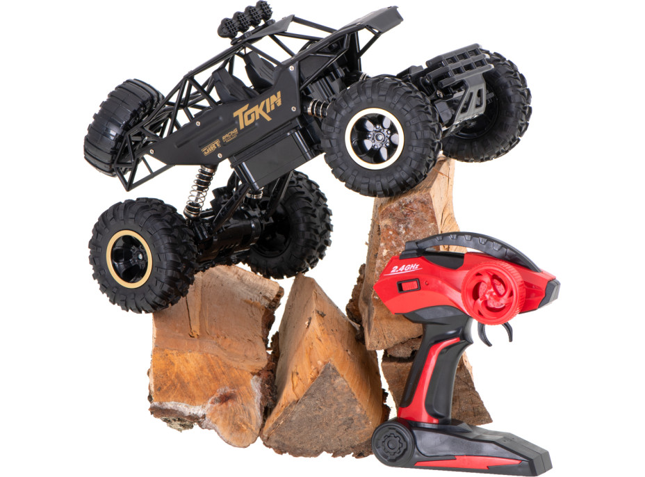 RC auto Rock Crawler 1:12 4WD METAL černá