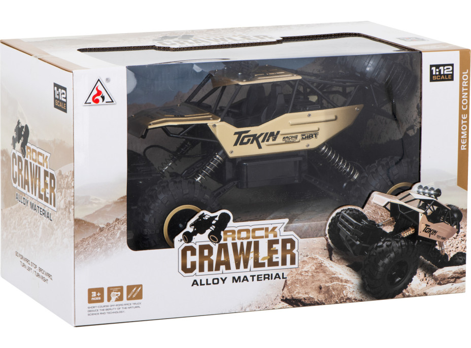 RC auto Rock Crawler 1:12 4WD METAL černá