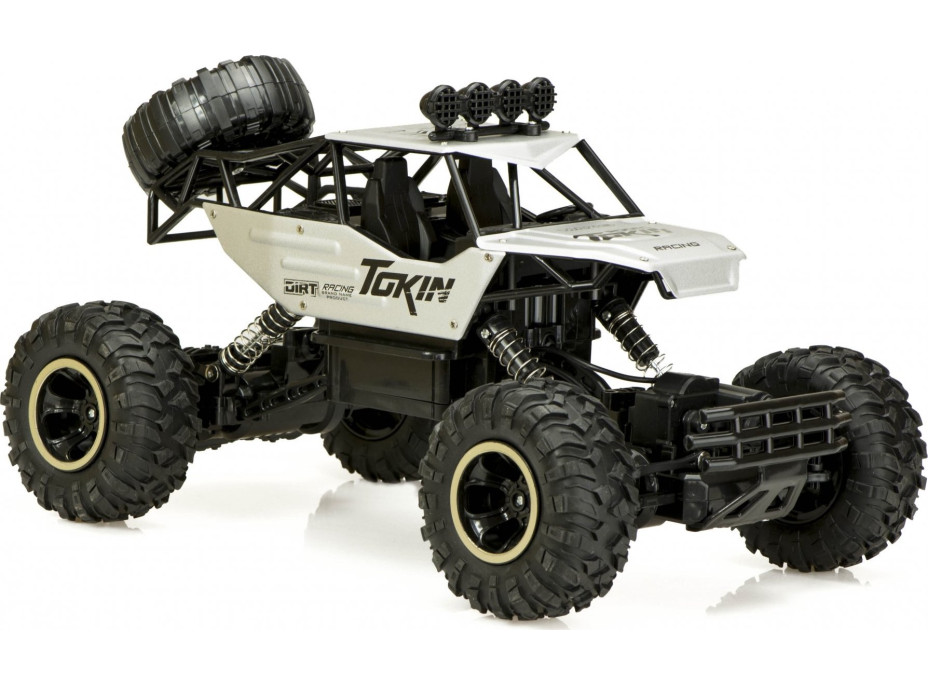 RC auto Rock Crawler 1:12 4WD METAL stříbrný