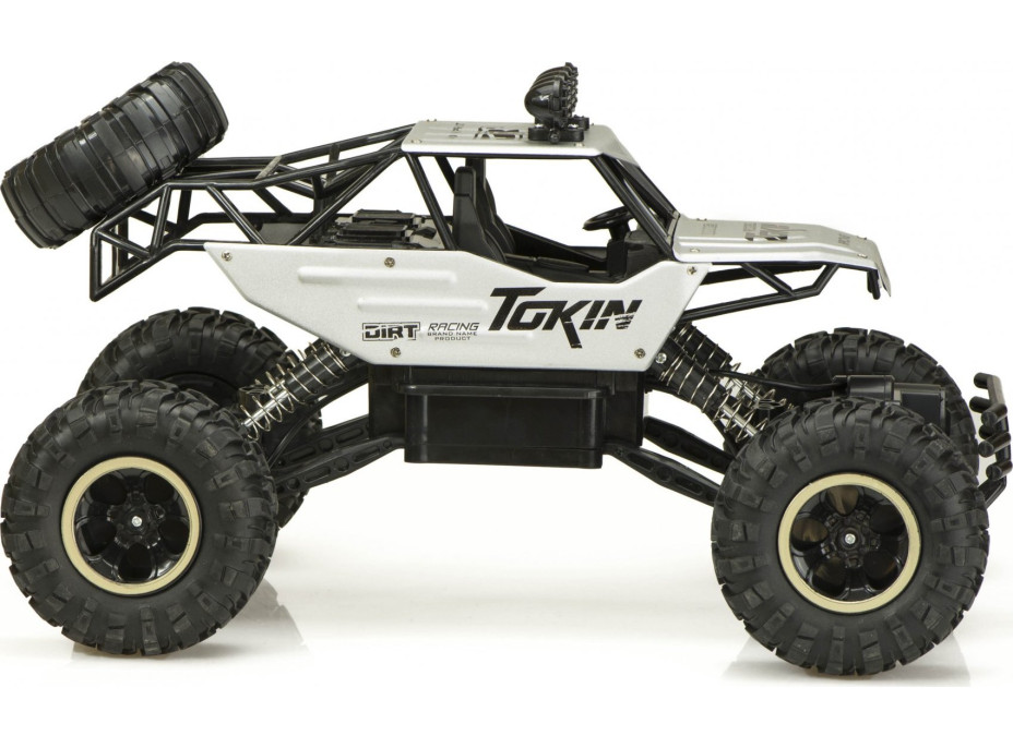 RC auto Rock Crawler 1:12 4WD METAL stříbrný