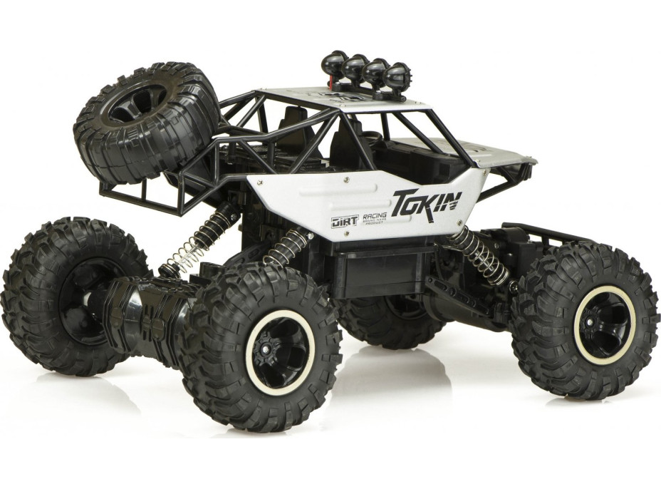 RC auto Rock Crawler 1:12 4WD METAL stříbrný