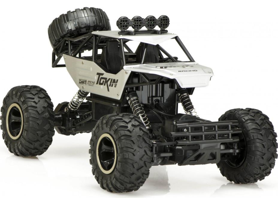 RC auto Rock Crawler 1:12 4WD METAL stříbrný