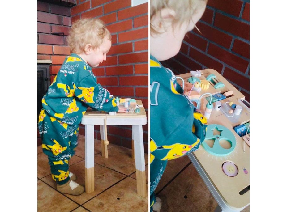 Lulilo Montessori manipulační stolek LUDO - barevný