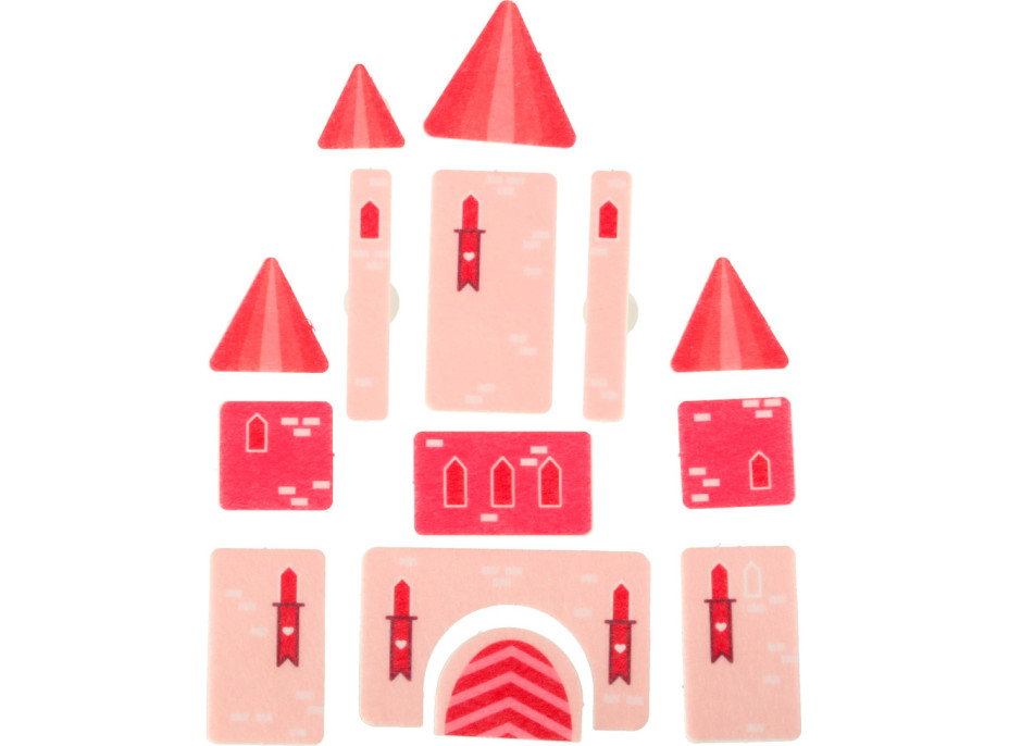 Smyslová manipulační Montessori quiet book - Růžová aktovka