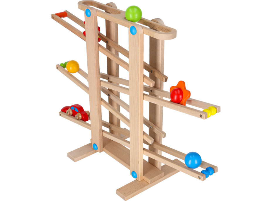 Dřevěná kuličková dráha Montessori XXL