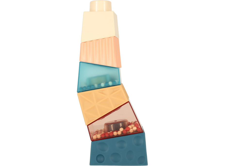 Montessori vzdělávací pyramidová senzorická věž s míčky