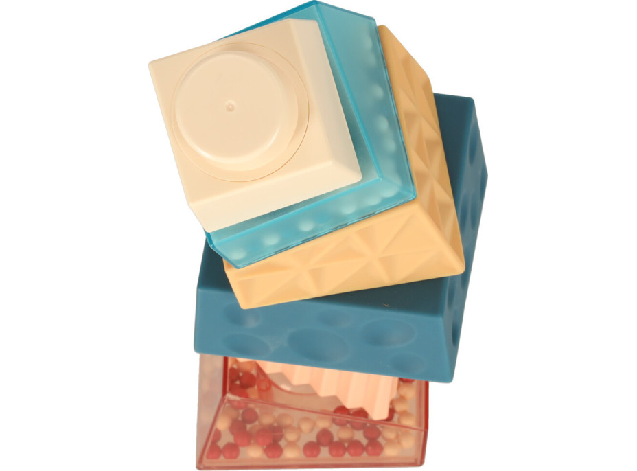 Montessori vzdělávací pyramidová senzorická věž s míčky