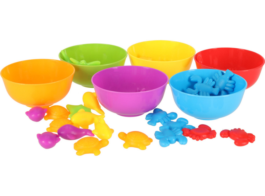 Mořští živočichové - třídící vzdělávací Montessori hra - 36 prvků