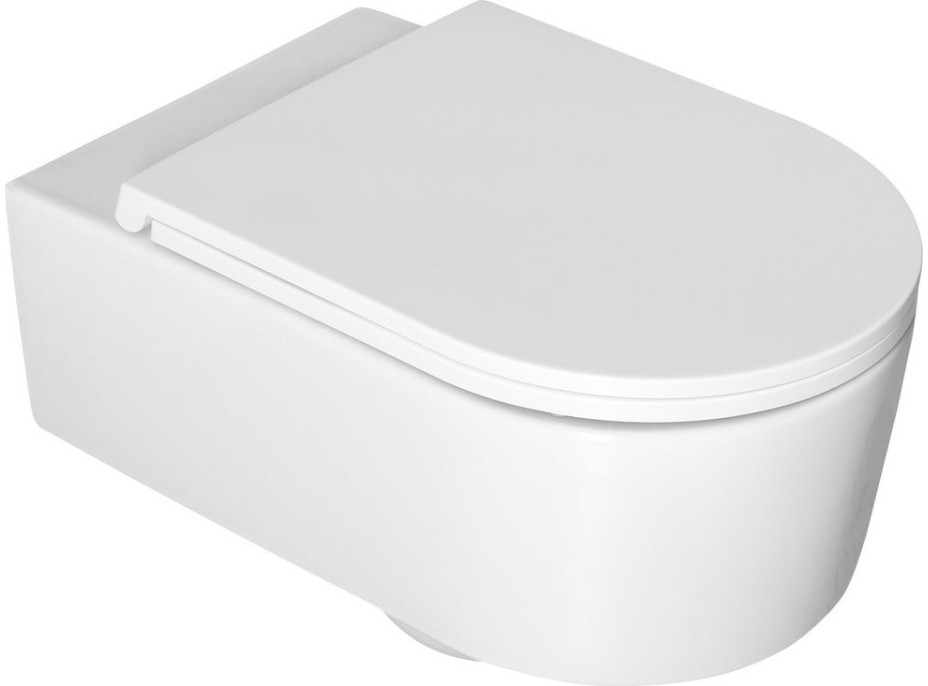 Isvea SISTEMA A závěsná WC mísa, Rimless, 36x53, 5cm, bílá 10SL02001