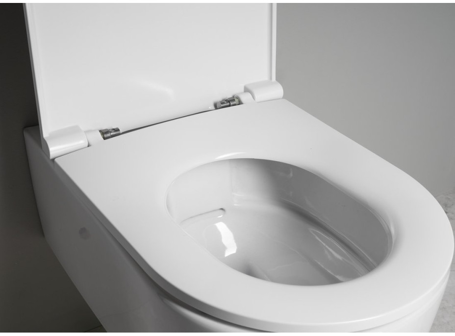 Isvea SISTEMA A závěsná WC mísa, Rimless, 36x53, 5cm, bílá 10SL02001