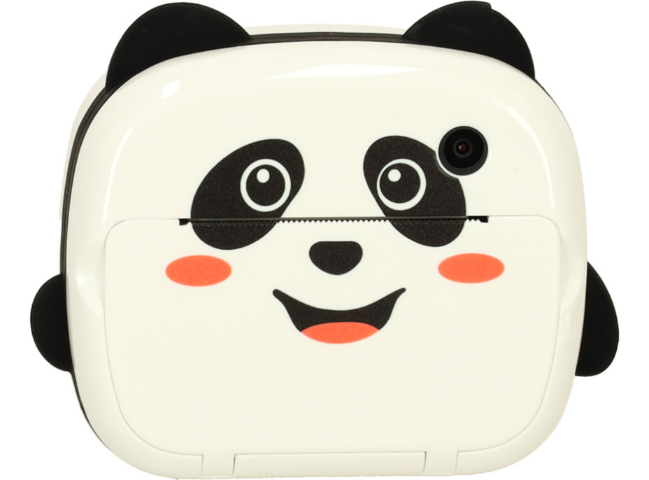 Dětský instantní fotoaparát s tiskem - Panda - bílý