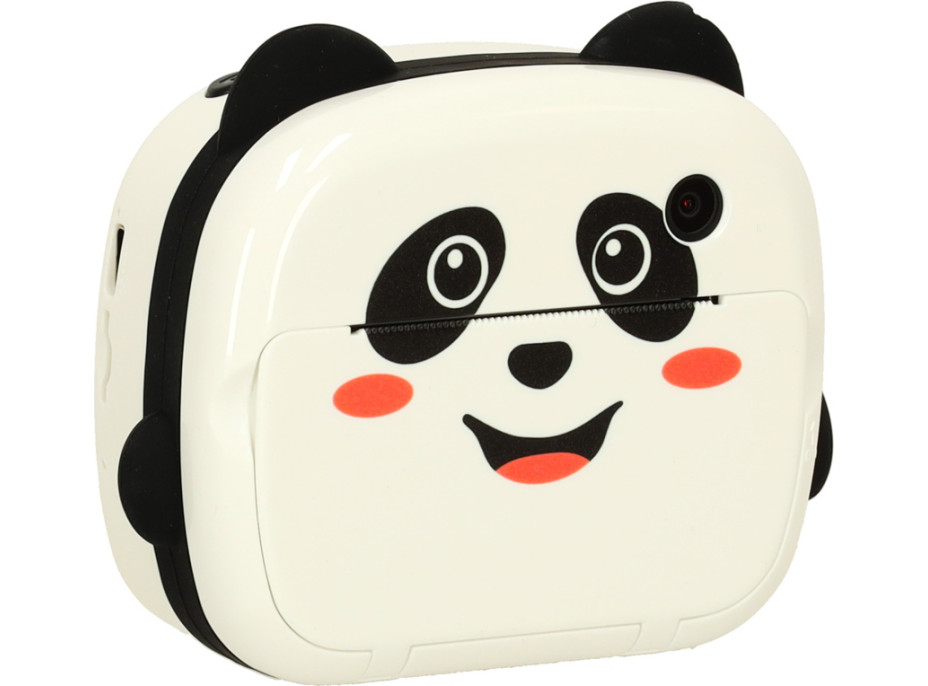 Dětský instantní fotoaparát s tiskem - Panda - bílý