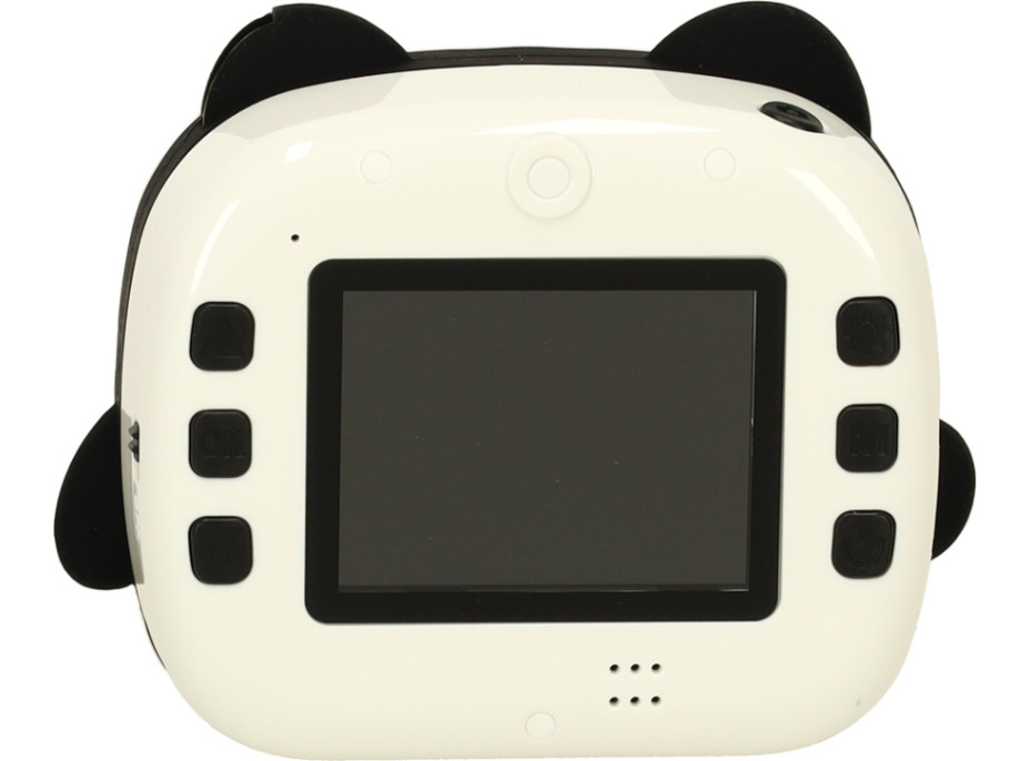Dětský instantní fotoaparát s tiskem - Panda - bílý