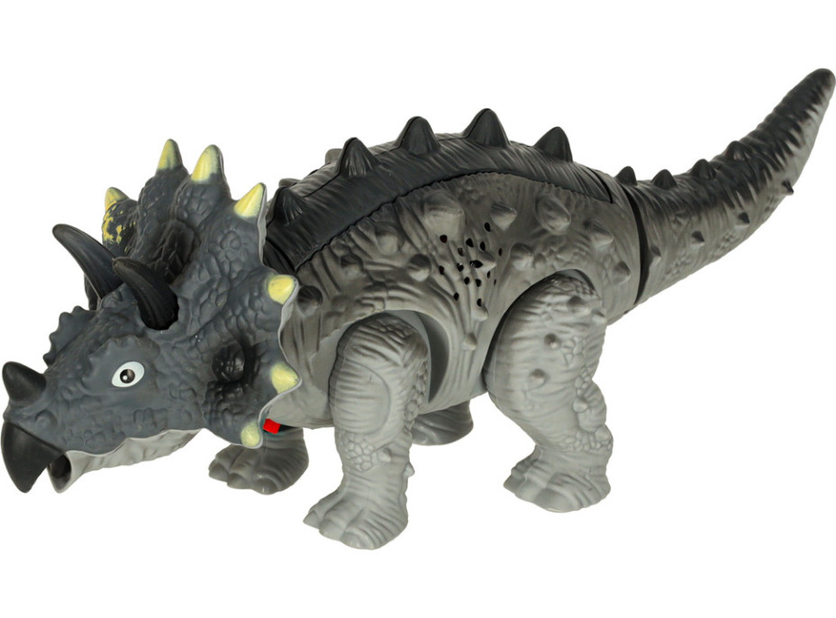 Dálkově ovládaný chodicí dinosaurus RC Triceratops se zvuky a světlem