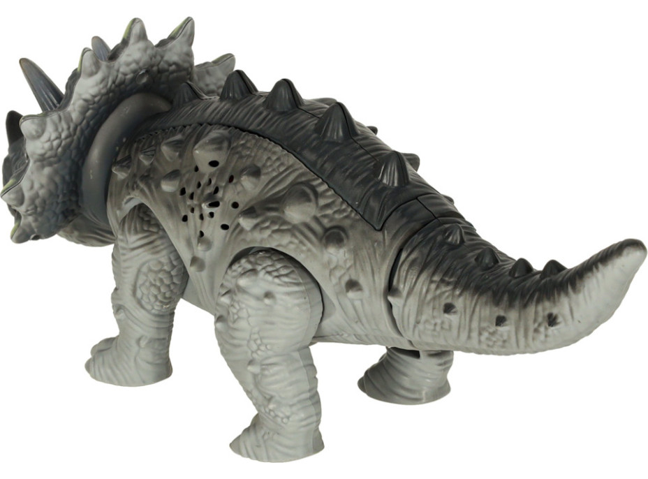 Dálkově ovládaný chodicí dinosaurus RC Triceratops se zvuky a světlem