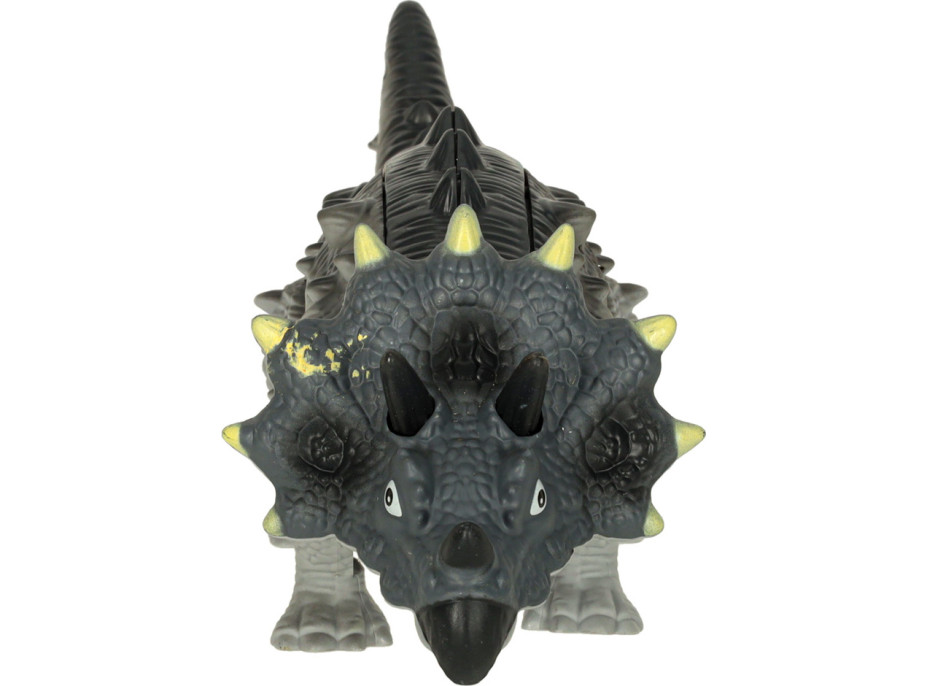 Dálkově ovládaný chodicí dinosaurus RC Triceratops se zvuky a světlem