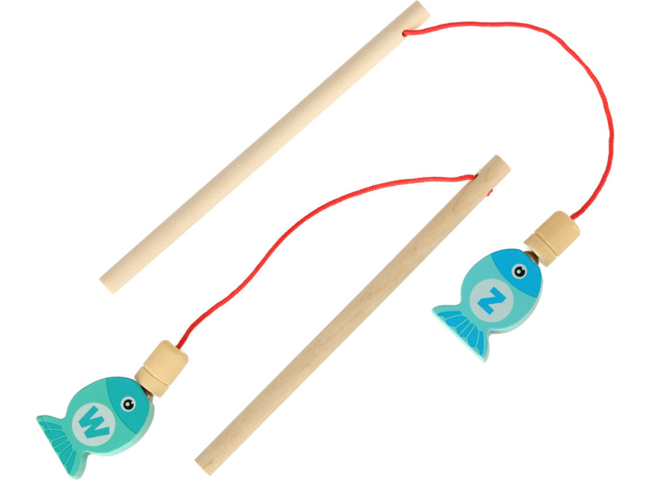 Montessori dřevěná rybářská hra s magnety