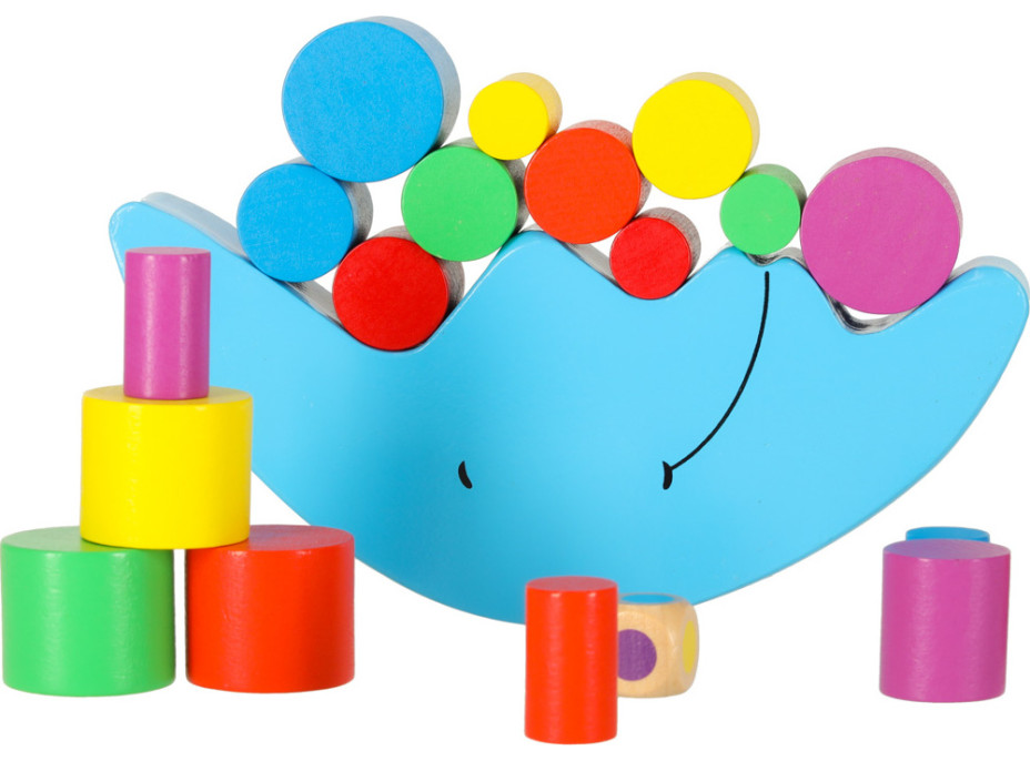 Montessori dřevěná balanční arkádová hra Měsíc