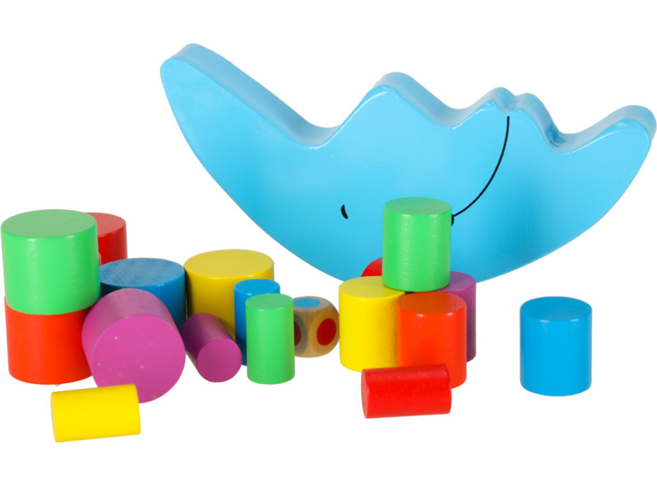 Montessori dřevěná balanční arkádová hra Měsíc