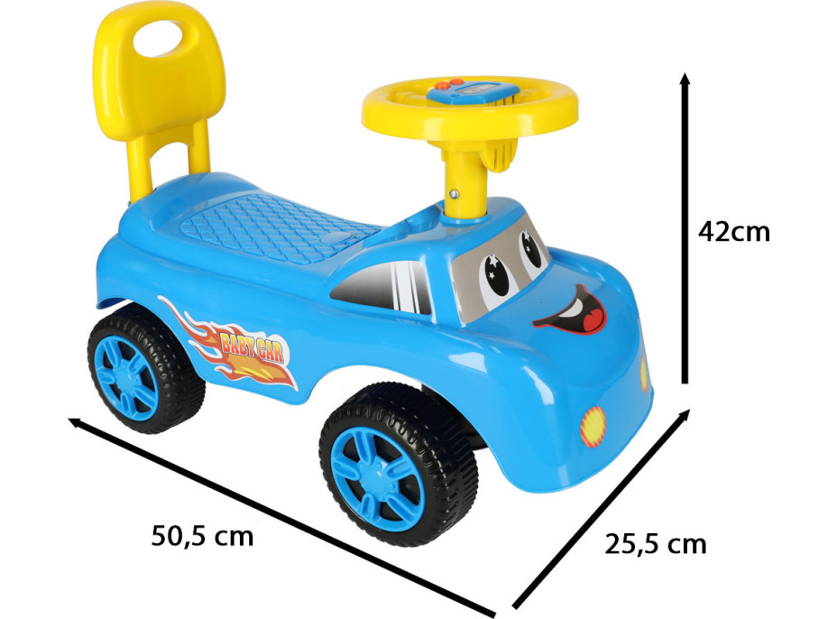 Odrážedlo Autíčko s klaksonem - modré