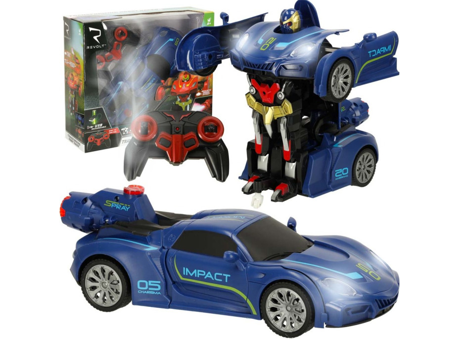 Transformer Revolt auto na dálkové ovládání - modré