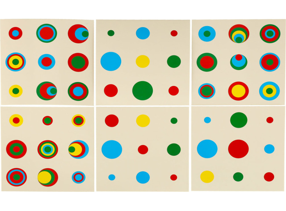 Montessori dřevěné válcové závaží barevné