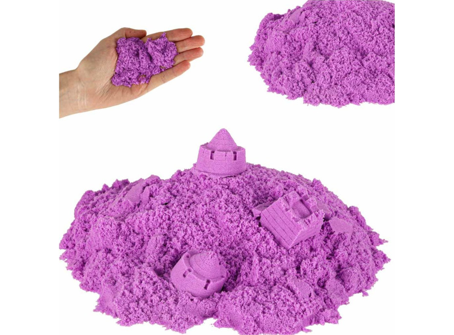 Kinetický písek 1 kg v sáčku - fialový