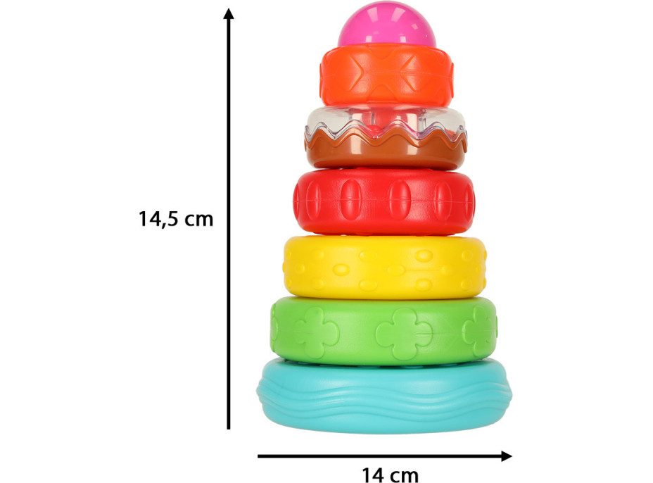 Pyramidová smyslová Montessori věž