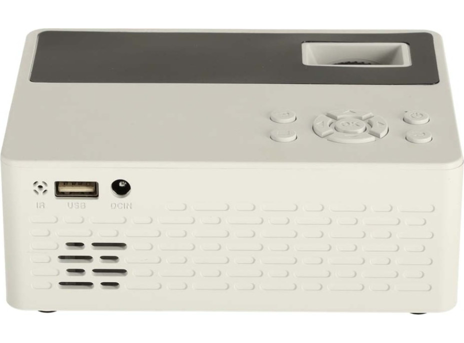 Dětský přenosný projektor LED TFT LCD 16:9 1920x1080 USB 20W - bílý