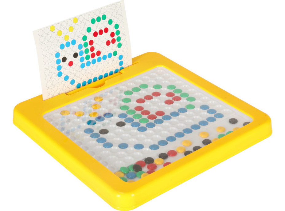 Magnetická tabule Montessori tečky - žlutá