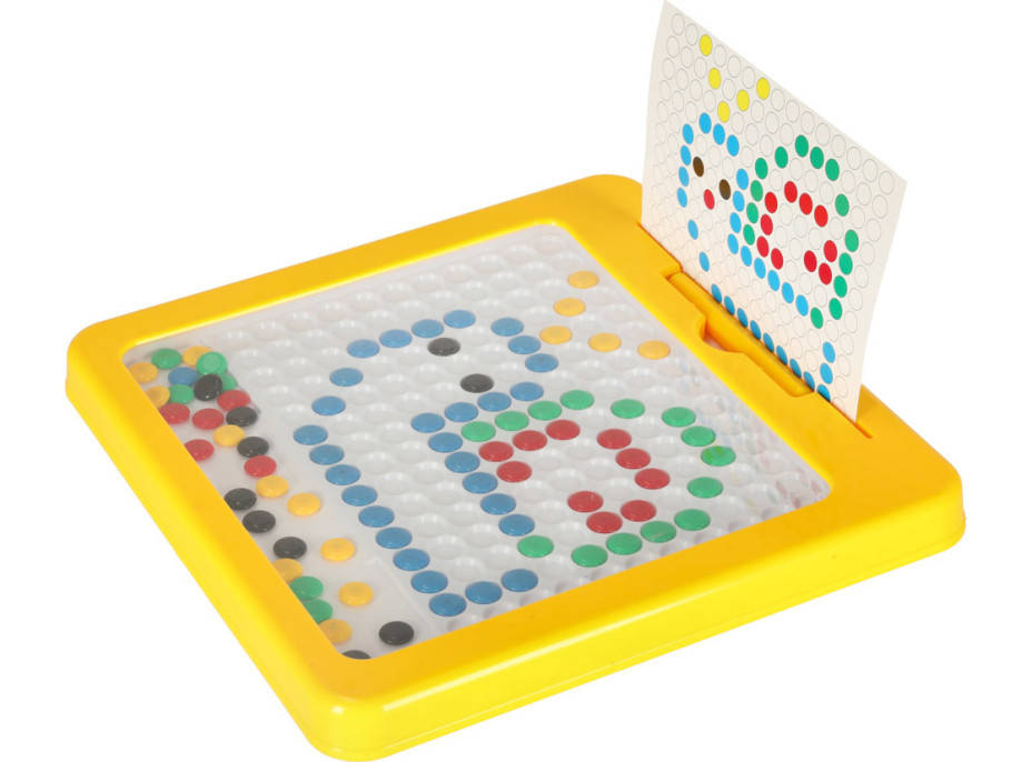 Magnetická tabule Montessori tečky - žlutá