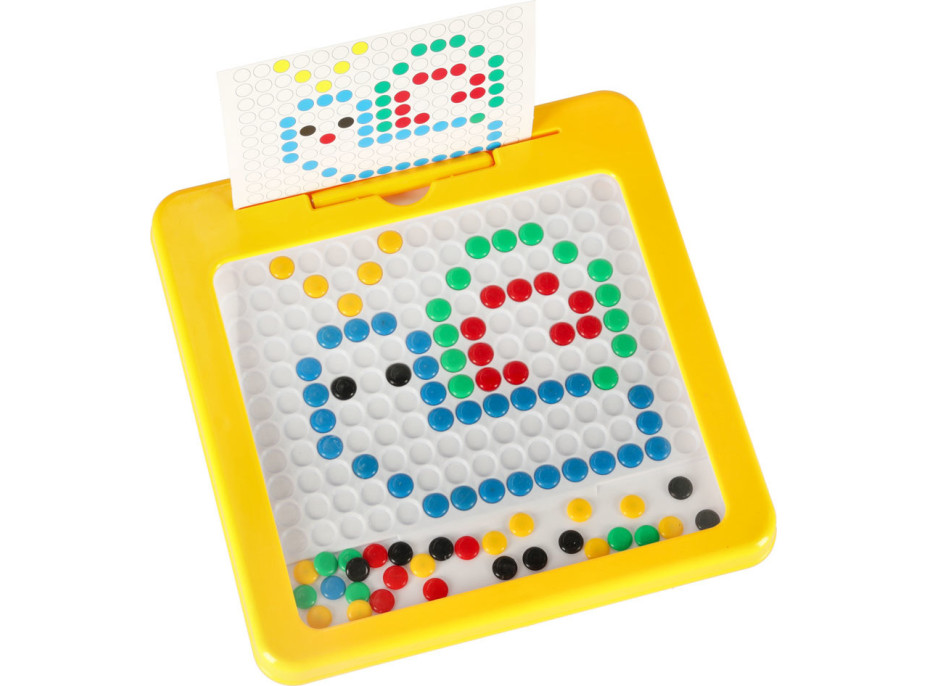 Magnetická tabule Montessori tečky - žlutá