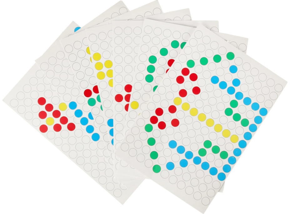 Magnetická tabule Montessori tečky - žlutá